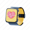 smartwatch, heartbeat, sensor, healthy, sports, training, equipment