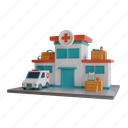 health, emergency, building, hospital, ambulance, clinic, doctor, medical, urgency 