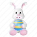 bunny, easter, egg, rabbit, holiday, decoration