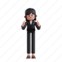thumbs, 3d character, 3d illustration, 3d render, 3d businesswoman, formal suit, appreciation, thumb, thumbs up, good job, nice work, satisfy, approve, nice, gesture, vote, okay, confirmed 