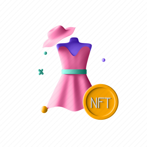 Nft, fashion, dress, clothes 3D illustration - Download on Iconfinder
