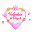 illustration, valentine, celebration, surprise, event, heart, romance, balloon, couple 