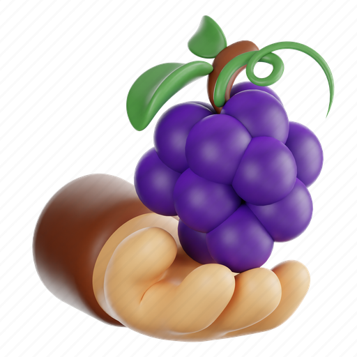 Hand, fruit, fresh, healthy, organic, fresh fruit, healthy fruit 3D illustration - Download on Iconfinder