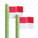 bamboo, traditional, indonesia, culture, flag