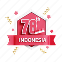 happy independence day, celebration, indonesia, 78 anniversary, banner