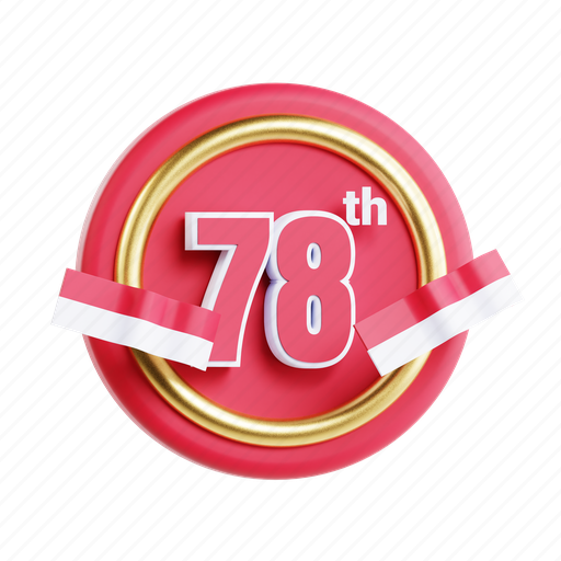 Banner, independence day, 78 anniversary, celebration icon - Download on Iconfinder
