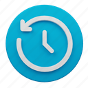 history, ui, arrow, timer, watch, clock, app, user