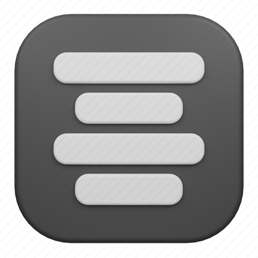 Align, center, app, left, ui, alignment, text icon - Download on Iconfinder
