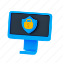 locked, computer, display, protection, safety, device, security