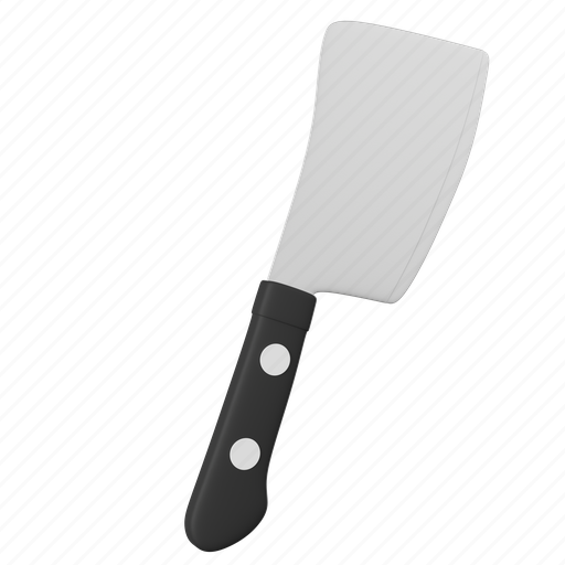 Cleaver, utensils, tools, kitchen, equipment 3D illustration - Download on Iconfinder