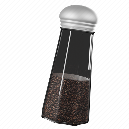 Pepper, bottle, utensils, tools, kitchen, equipment 3D illustration - Download on Iconfinder