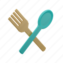 fork, and, spoon, kitchenware, cooking, utensil, home, appliances