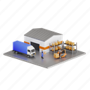 logistic, warehouse, delivery, truck, distribution, worker, cargo, package, storage