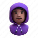 avatar, profile, face, user, person, male, hodie, emotion, account 