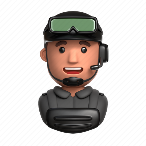 Avatar, soldier, commando, force, army, infantry, uniform 3D illustration - Download on Iconfinder