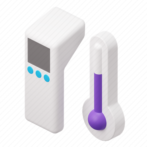 Thermal, imager, infrared, thermometer, temperature, thermal imager, fever 3D illustration - Download on Iconfinder