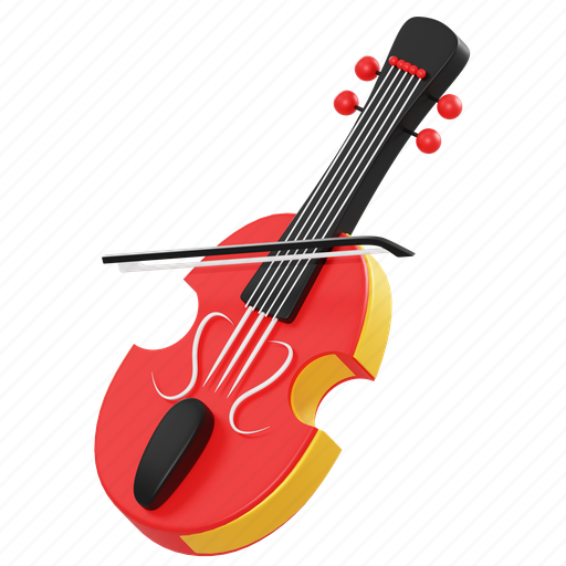 Cello, music, instrument, song, sound, audio, orchestra 3D illustration - Download on Iconfinder