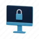locked, computer, display, protection, safety, device, security