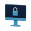 locked, computer, display, protection, safety, device, security 