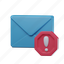 spam, mail, notification, warning, message, email, alert 