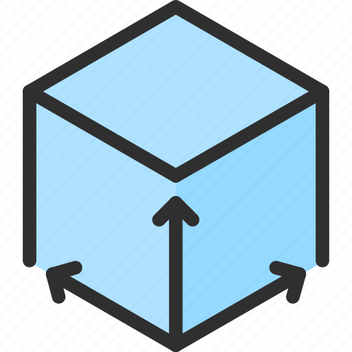 Cube, isometric, object, shape, size, square icon - Download on Iconfinder