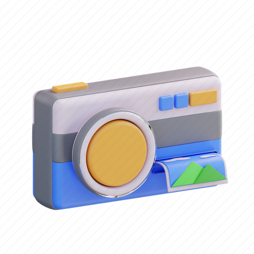 Pocket camera, digital-camera, dslr-camera, camera, photo, picture, technology 3D illustration - Download on Iconfinder