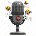 funny, podcast, monster, happy, face, emotion, cute, emoji, character, emoticon, cartoon, smile 