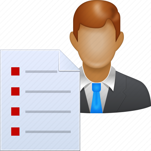 Agreement, client list, customer, users, person, report, user database icon - Download on Iconfinder