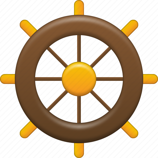Captain tools, control, driver, rule, ship, steering wheel, travel icon - Download on Iconfinder