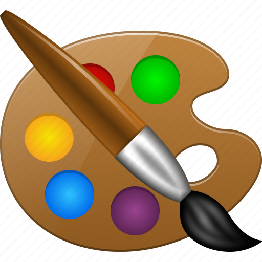 Draw, painter, color palette, layout, paint tools, paintbrush, template icon - Download on Iconfinder