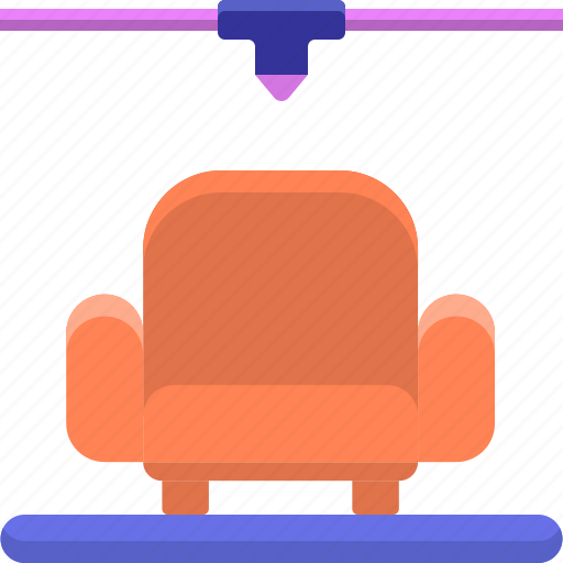 Furniture, 3d printing, chair icon - Download on Iconfinder