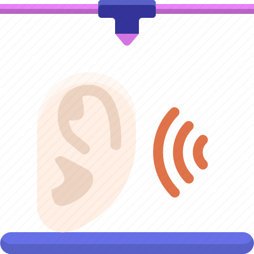 Hearing, aid, 3d printing, ear icon - Download on Iconfinder