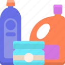 materials, jar, detergent, bottle
