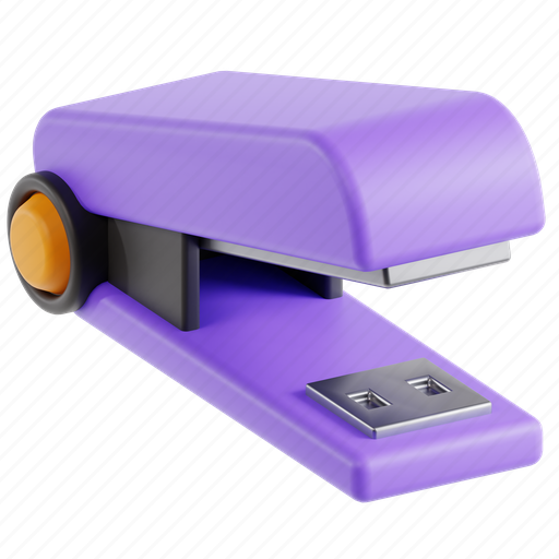 Stapler, binding, documents, organization, office supplies, efficiency 3D illustration - Download on Iconfinder