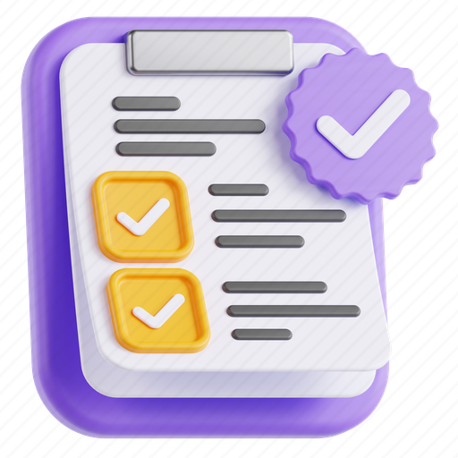 Tasks, checklist, progress, productivity, achievement, task completion 3D illustration - Download on Iconfinder