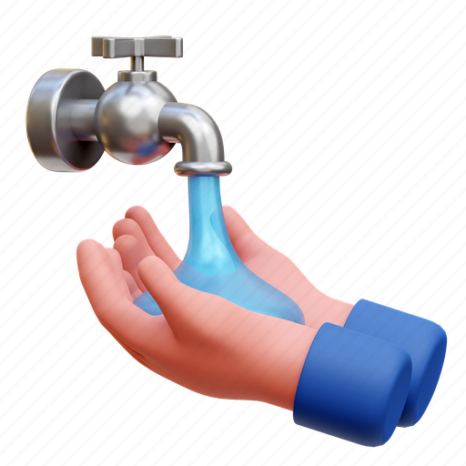 Washing hand, washing, clean, hand, hygiene 3D illustration - Download on Iconfinder
