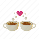 tea, valentine, romantic, dating, mug, espresso, hot, cafe, restaurant