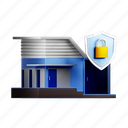 home, security, building, shield 