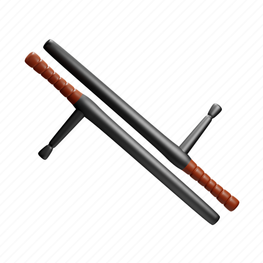 Baton, weapon, safety, security 3D illustration - Download on Iconfinder