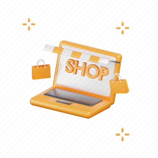 Laptop, online, store, marketplace, shopping, vendor icon - Download on Iconfinder