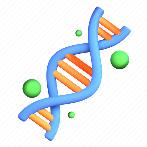 Dna, molecule, biology, gene 3D illustration - Download on Iconfinder