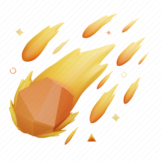 Meteor, galaxy, universe, space 3D illustration - Download on Iconfinder