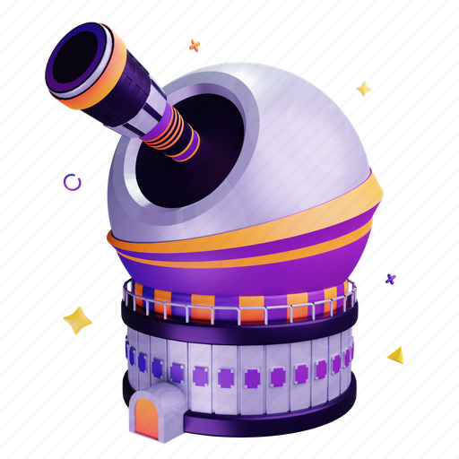 Observatory, galaxy, universe, space 3D illustration - Download on Iconfinder