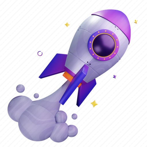 Rocket, galaxy, universe, space 3D illustration - Download on Iconfinder