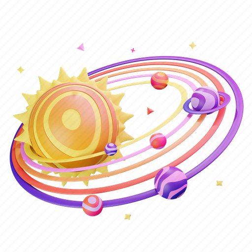 Solar, galaxy, universe, space 3D illustration - Download on Iconfinder