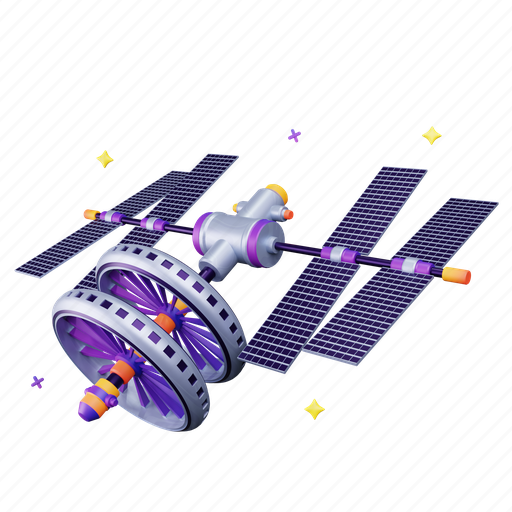 Space, station, satellite, communication 3D illustration - Download on Iconfinder