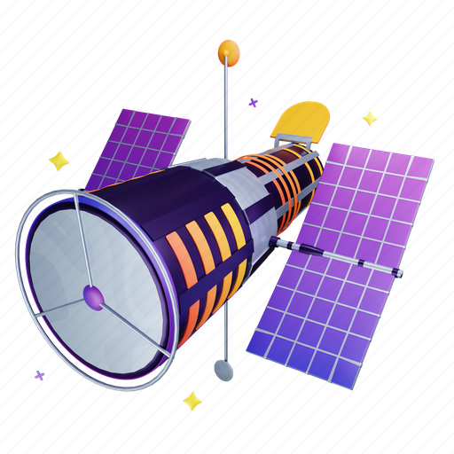 Space, telescope, planet, universe 3D illustration - Download on Iconfinder