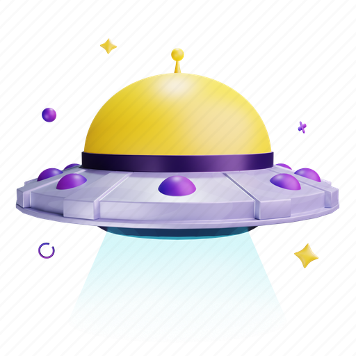 Ufo, galaxy, universe, space 3D illustration - Download on Iconfinder