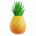 pineapple, tropical fruit, sweet, juicy, exotic 