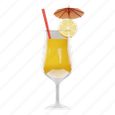 tropical, drink, cocktail, beverage, fruit, glass 
